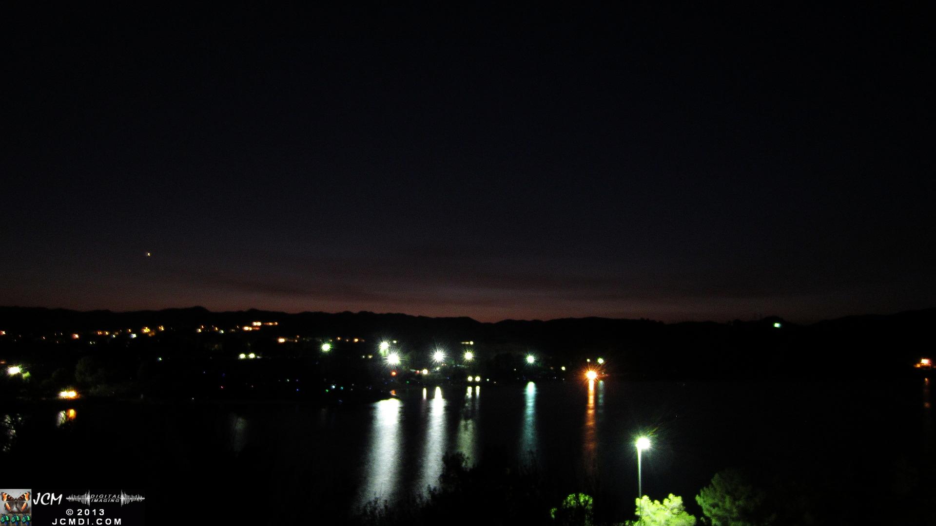 Castaic fireworks lake view sunset 2013